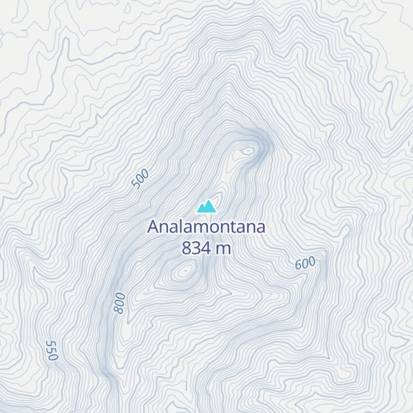 Map of Analamontana