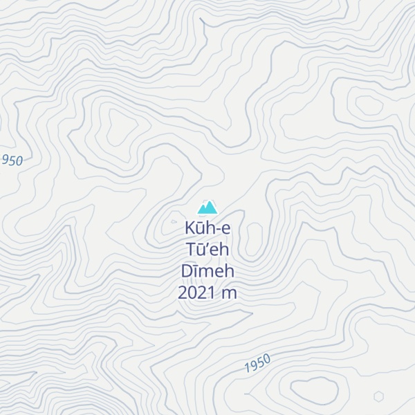 Map of Kūh-e Tū’eh Dīmeh