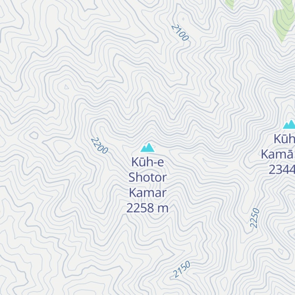 Map of Kūh-e Shotor Kamar