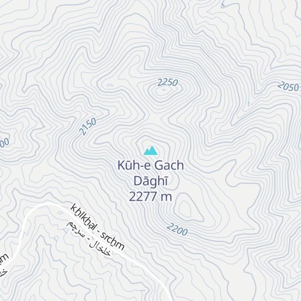 Map of Kūh-e Gach Dāghī