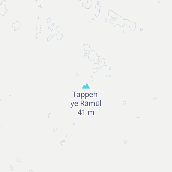 Map of Tappeh-ye Rāmūl