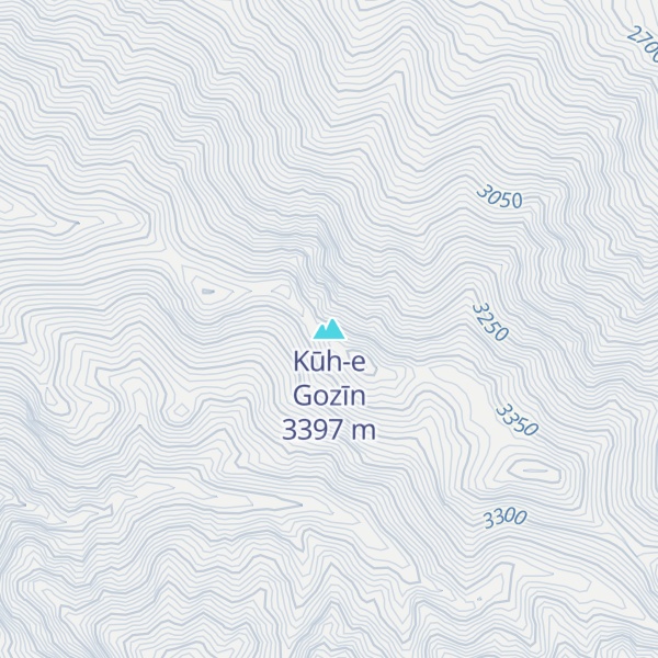 Map of Kūh-e Gozīn