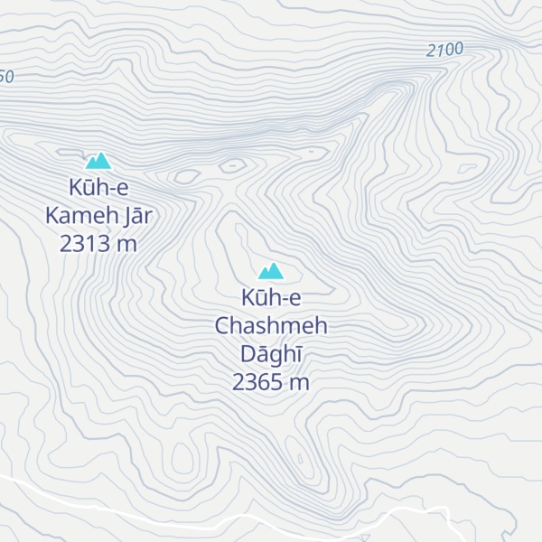 Map of Kūh-e Chashmeh Dāghī