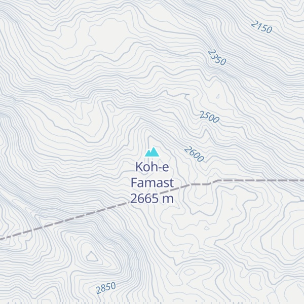 Map of Koh-e Famast