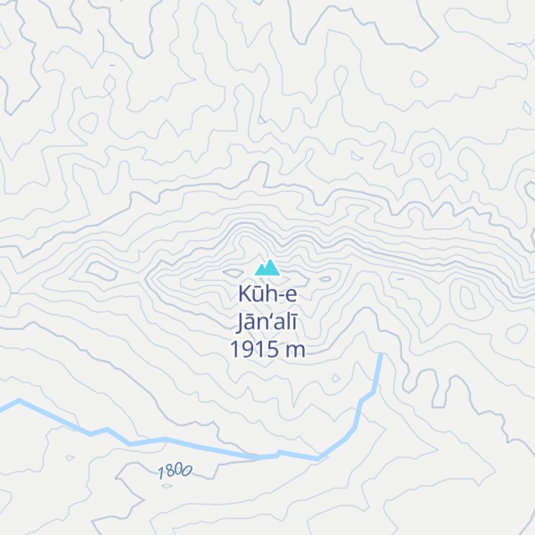 Map of Kūh-e Jān‘alī