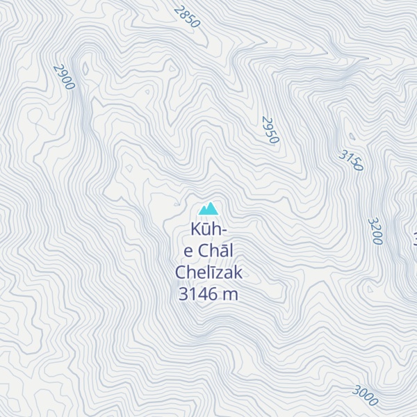 Map of Kūh-e Chāl Chelīzak