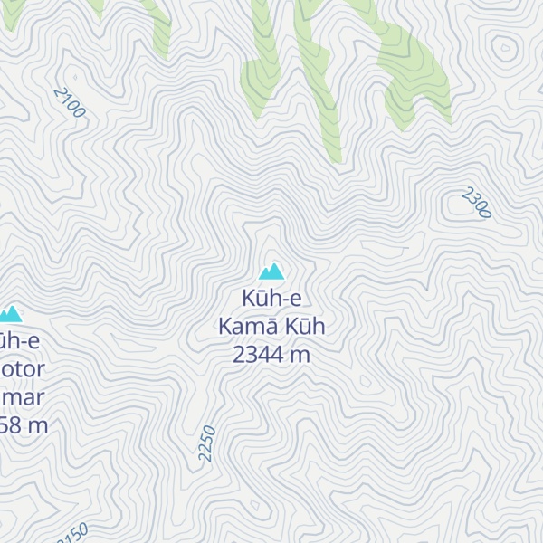 Map of Kūh-e Kamā Kūh