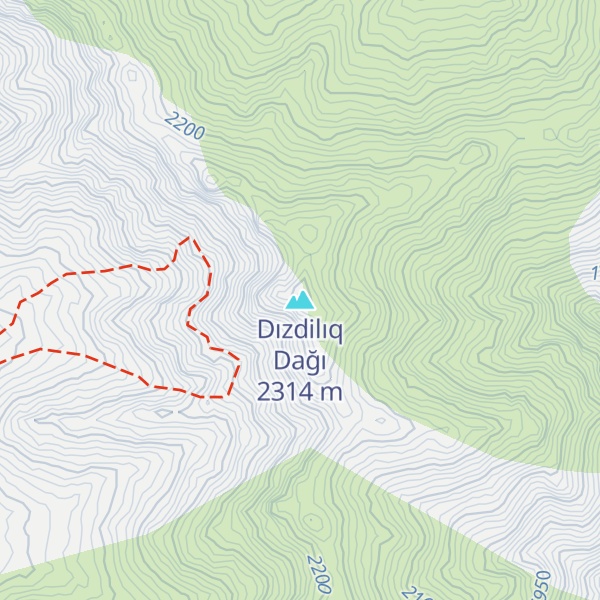 Map of Dızdilıq Dağı