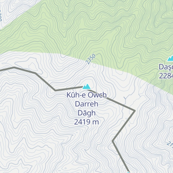 Map of Kūh-e Owch Darreh Dāgh