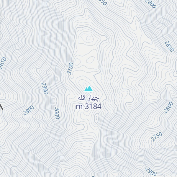 Map of چهار قله