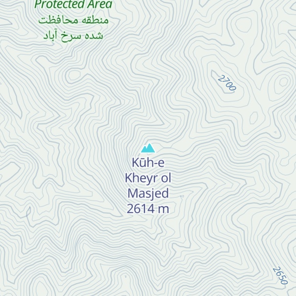 Map of Kūh-e Kheyr ol Masjed