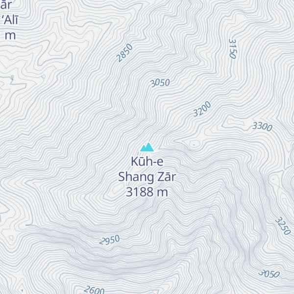 Map of Kūh-e Shang Zār