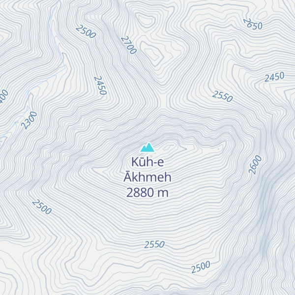 Map of Kūh-e Ākhmeh