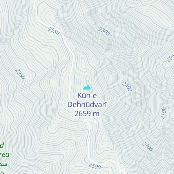 Map of Kūh-e Dehnūdvarī