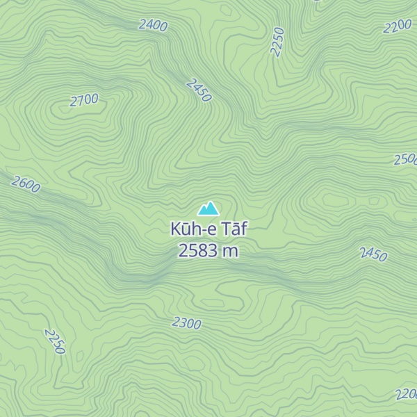 Map of Kūh-e Tāf