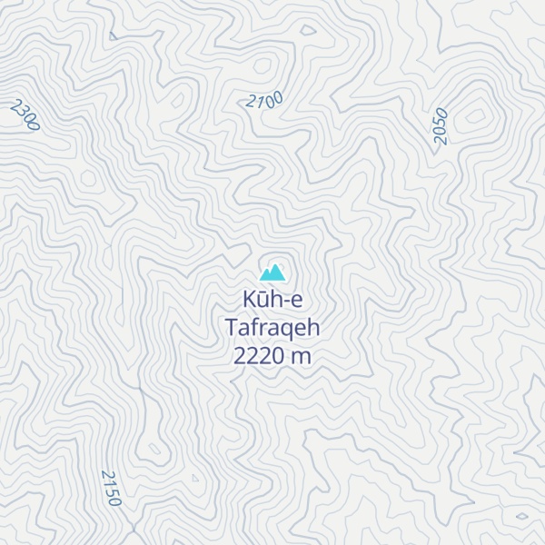 Map of Kūh-e Tafraqeh