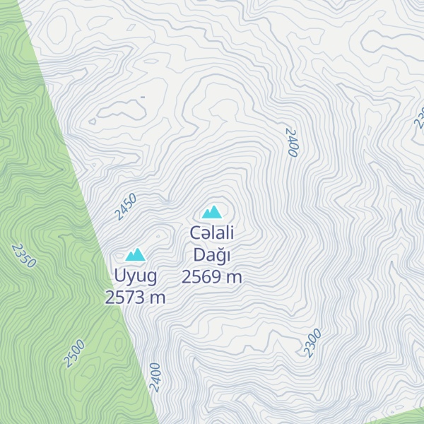 Map of Cəlali Dağı