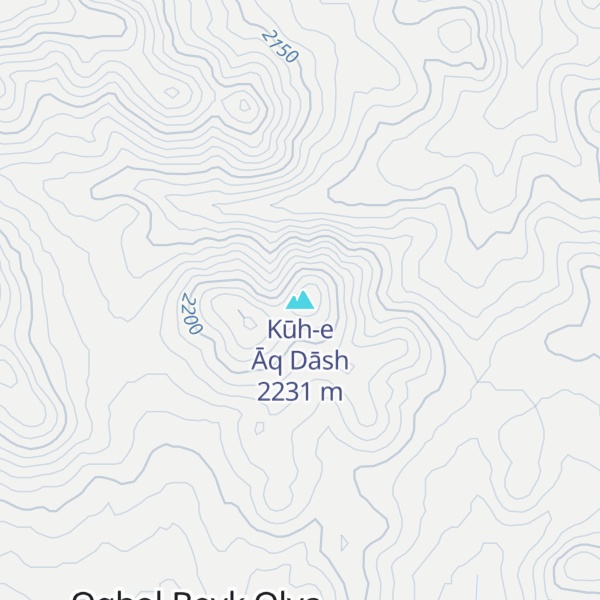 Map of Kūh-e Āq Dāsh