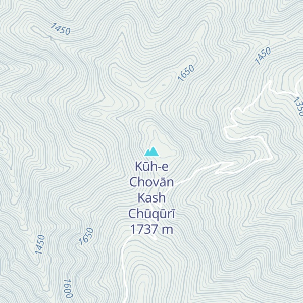 Map of Kūh-e Chovān Kash Chūqūrī
