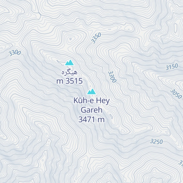 Map of Kūh-e Hey Gareh