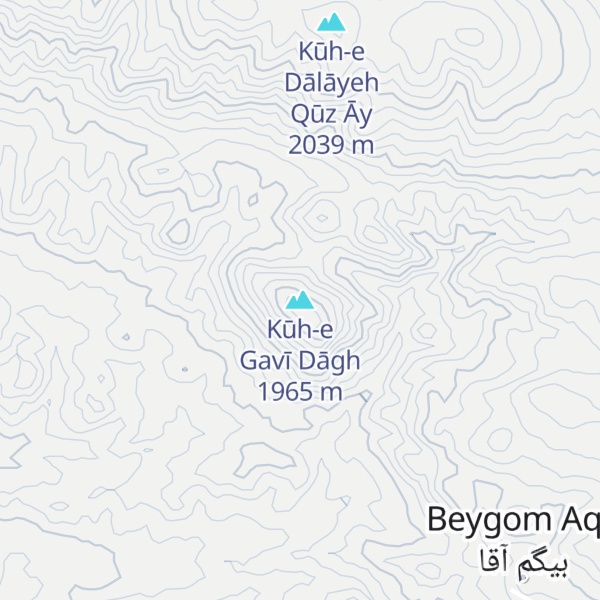 Map of Kūh-e Gavī Dāgh
