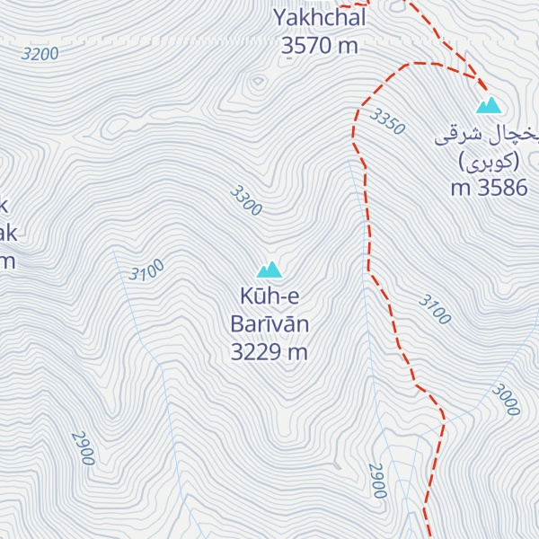 Map of Kūh-e Barīvān