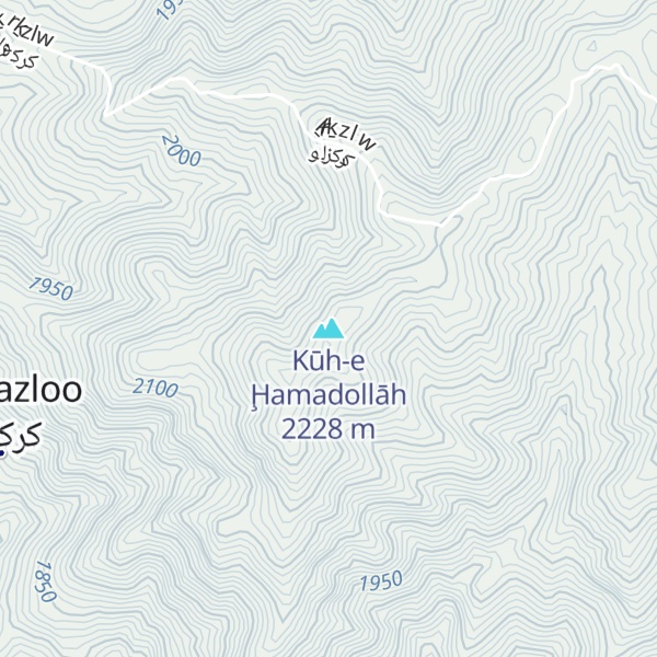 Map of Kūh-e Ḩamadollāh