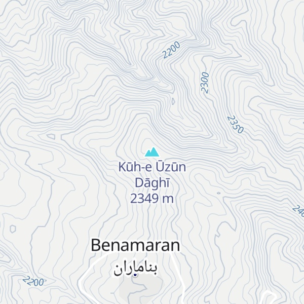 Map of Kūh-e Ūzūn Dāghī