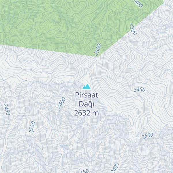 Map of Pirsaat Dağı