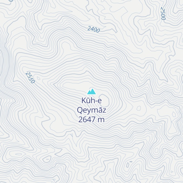 Map of Kūh-e Qeymāz