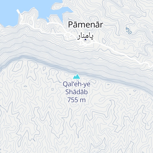 Map of Qal‘eh-ye Shādāb