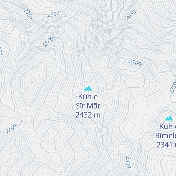Map of Kūh-e Sīr Mār