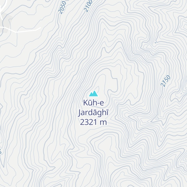 Map of Kūh-e Jardāghī