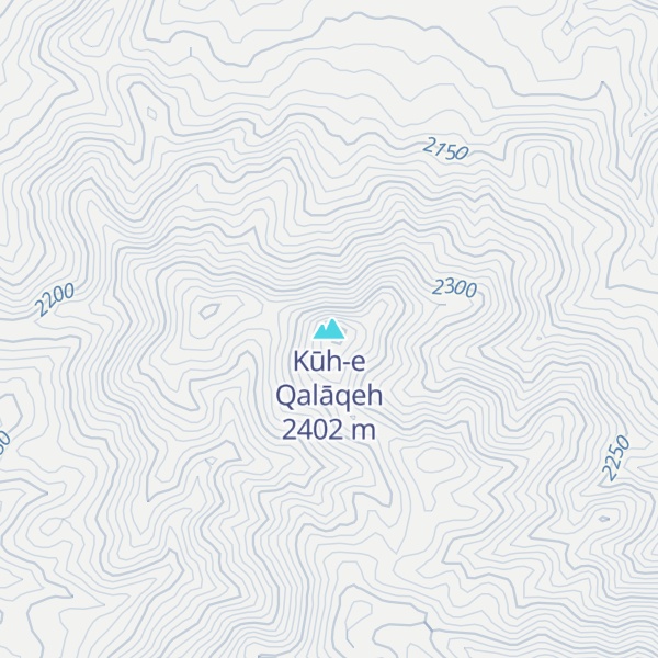 Map of Kūh-e Qalāqeh