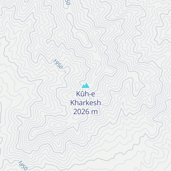 Map of Kūh-e Kharkesh