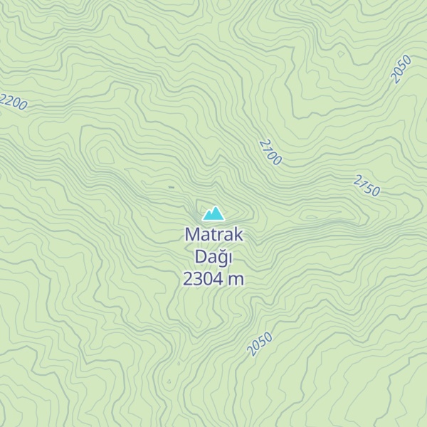 Map of Matrak Dağı