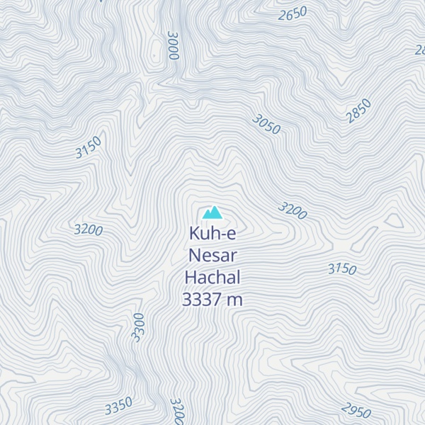Map of Kuh-e Nesar Hachal