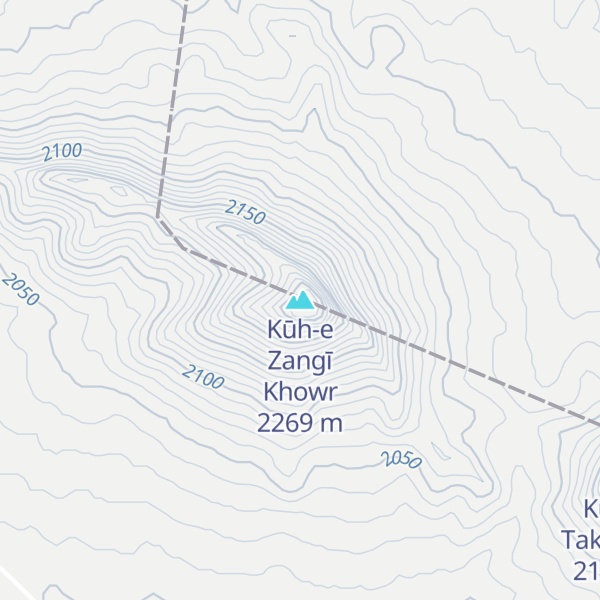Map of Kūh-e Zangī Khowr