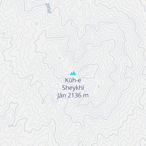 Map of Kūh-e Sheykhī Jān