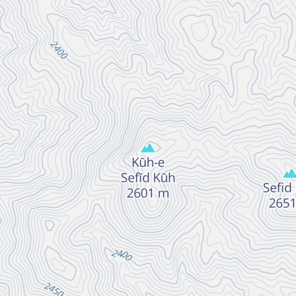 Map of Kūh-e Sefīd Kūh