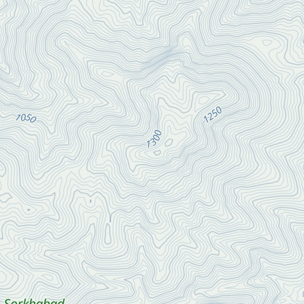 Map of Kūh-e Kāh Dāghī
