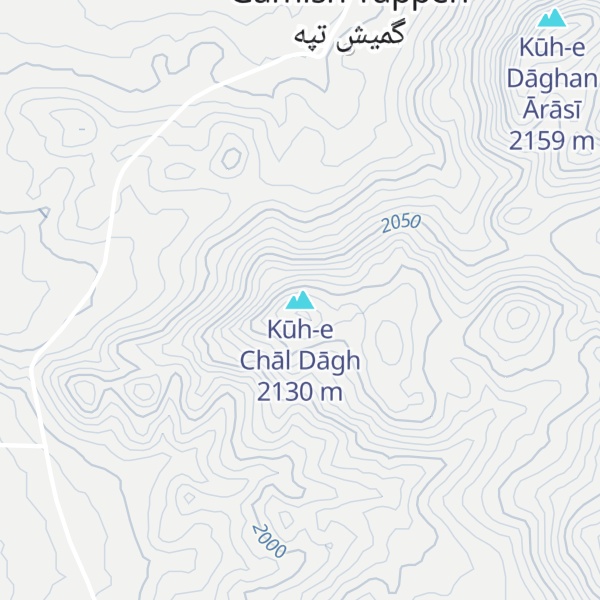 Map of Kūh-e Chāl Dāgh