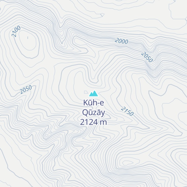 Map of Kūh-e Qūzāy