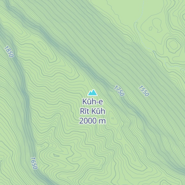 Map of Kūh-e Rīt Kūh