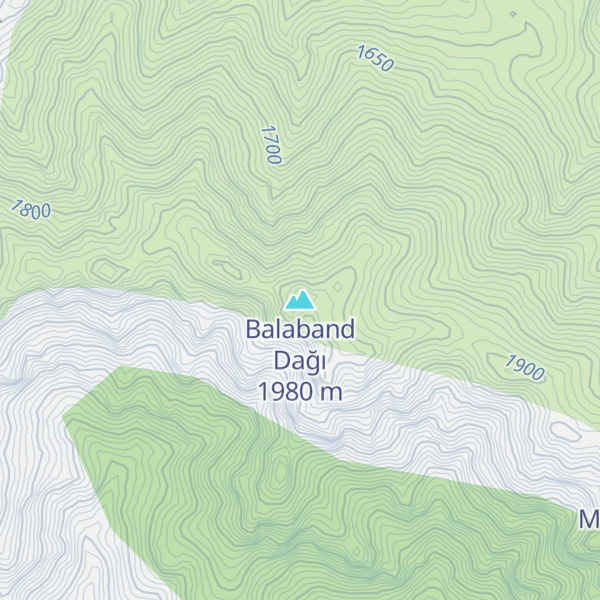Map of Balaband Dağı