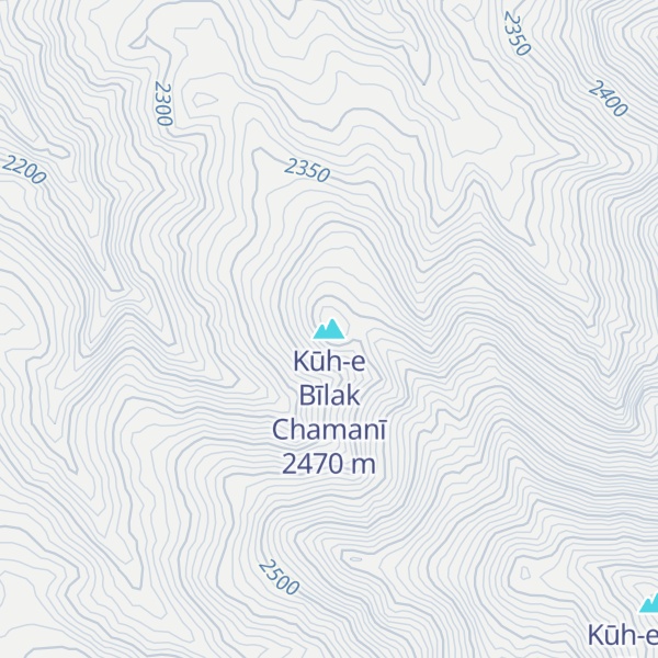 Map of Kūh-e Bīlak Chamanī