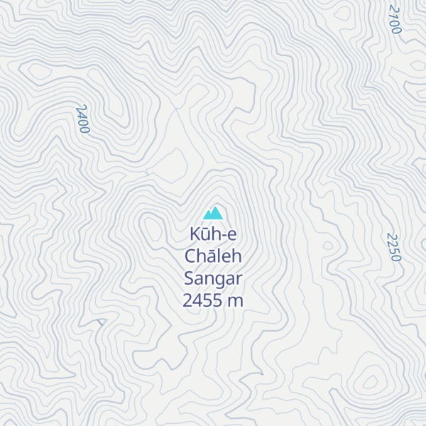 Map of Kūh-e Chāleh Sangar