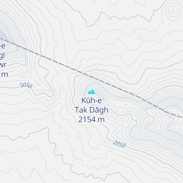 Map of Kūh-e Tak Dāgh