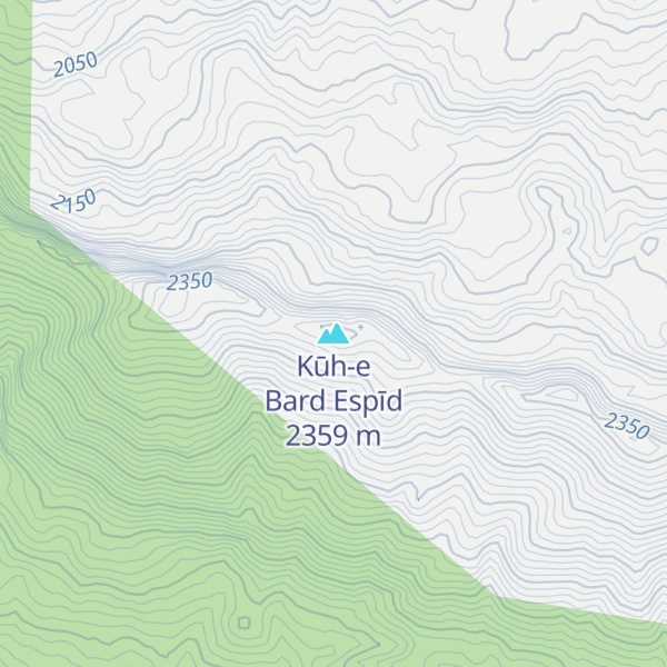 Map of Kūh-e Bard Espīd