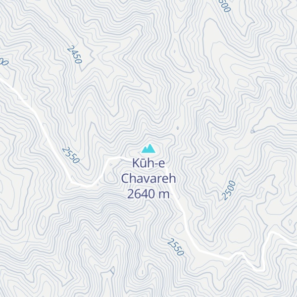 Map of Kūh-e Chavareh